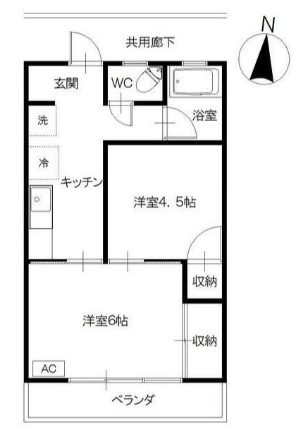 清美荘の間取り