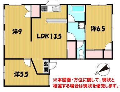 那覇市首里石嶺町2丁目(尾藤邸)の間取り