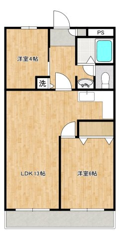 煉瓦館京極の間取り