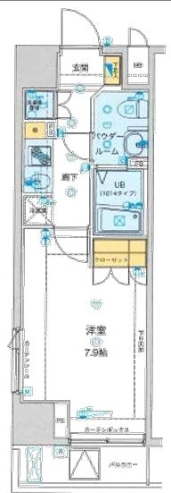 ジェノヴィア清澄白河グリーンヴェールの間取り