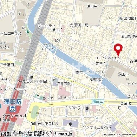 ワコーレ蒲田の地図