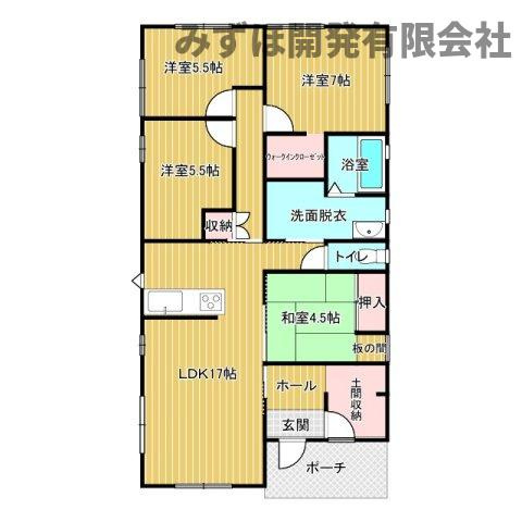 天童市大字干布557番4の間取り