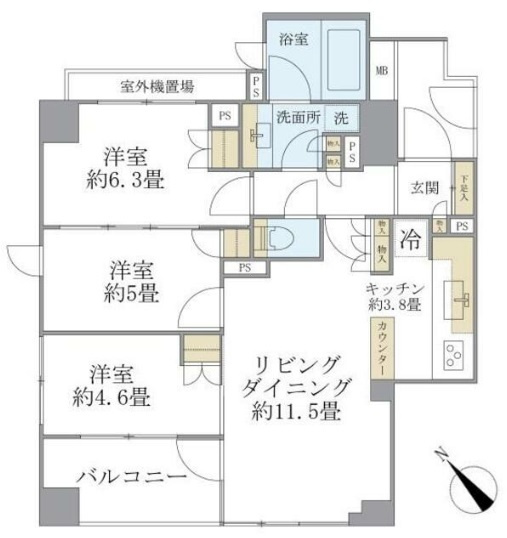 Ｂｒｉｌｌｉａ武蔵小山ｉｄの間取り