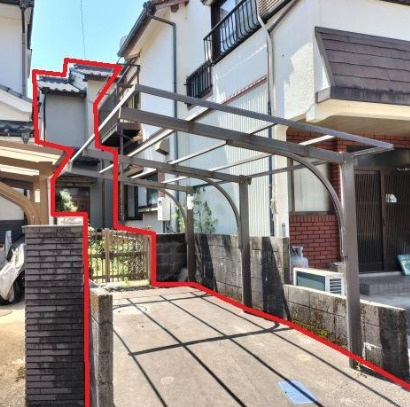 高知市赤石町の売地の周辺|赤線内が対象の土地です。
