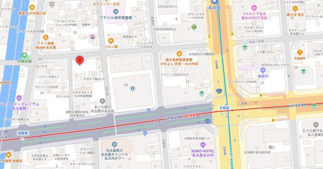 （仮称）名鉄丸の内1丁目ビルの地図
