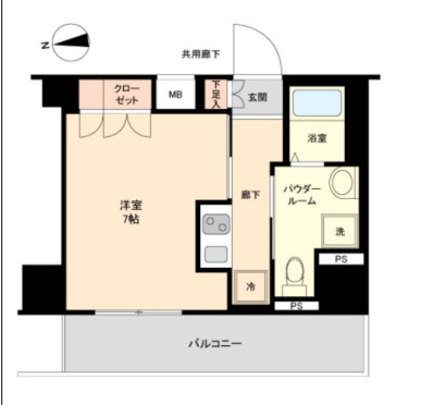 GENOVIA東日本橋駅前green veliの間取り