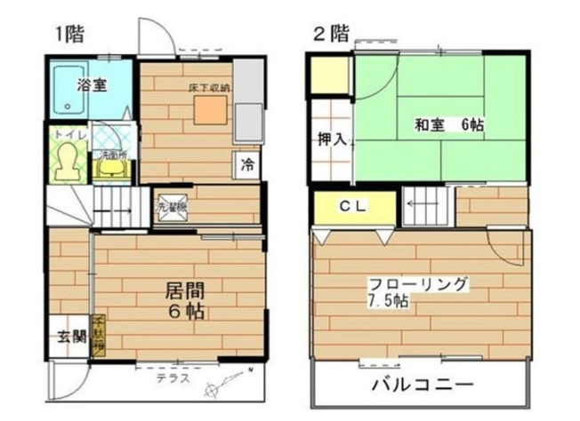 【間取り】 | 髙橋ガーデンハウスB棟
