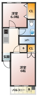 【間取り】 | 若木ローヤルコーポ