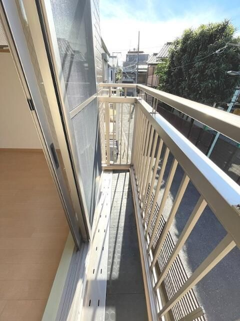 ソレイユ南長崎のバルコニー