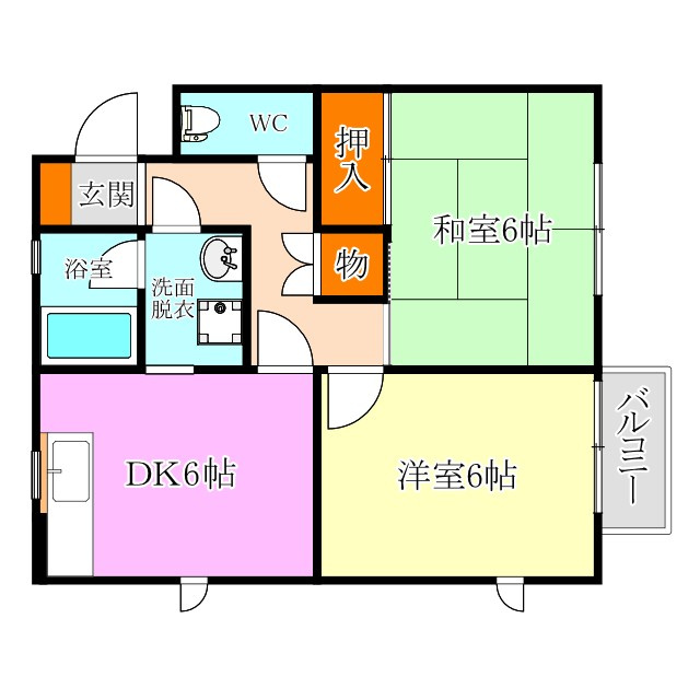 ハイツサニーヒル東棟の間取り
