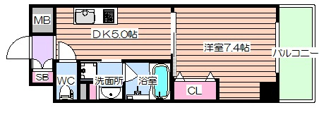 【間取り】 | ボヌール梅田