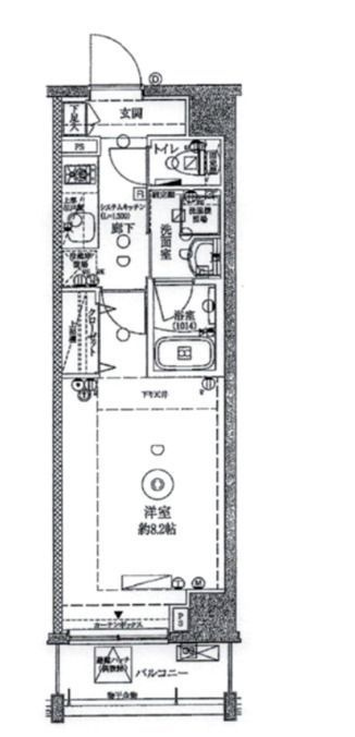 クレヴィスタ門前仲町グランの間取り|間取りです。