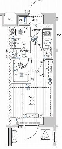 【間取り】 | ＰＲＥＭＩＵＭ　ＣＵＢＥ大井町＃ｍｏ | 間取り図
