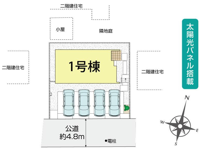 幸手市緑台1丁目（全1棟）区画図
