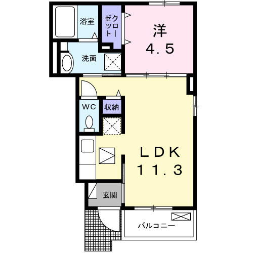 フィグ新栄 Ⅰの間取り
