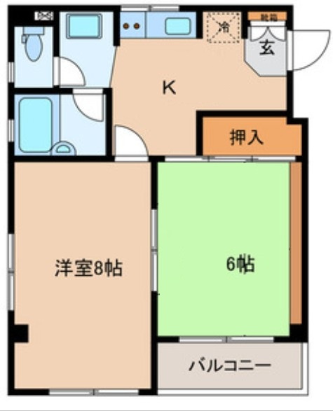 ウィステリアⅠの間取り|間取りです。