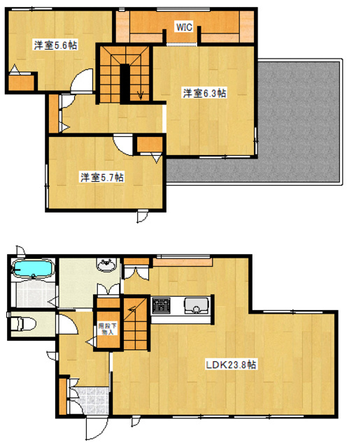ちはら台東8丁目戸建の間取り|間取りです☆