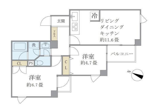 ISM笹塚の間取り