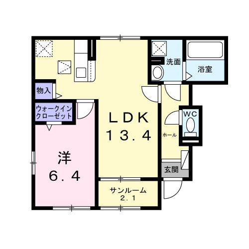 リッツメゾン Aの間取り