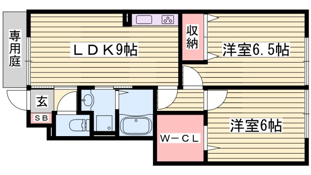 コンフォート佐良和Ⅱの間取り
