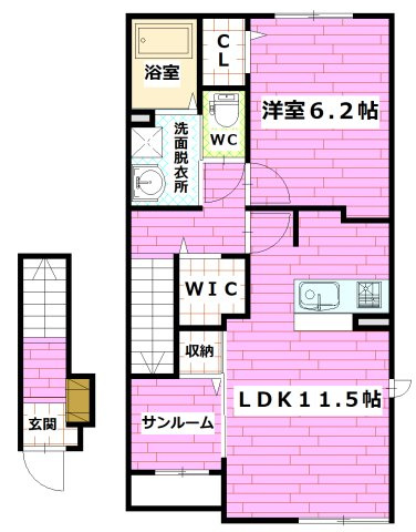 アクシス　ウィル　中野東の間取り