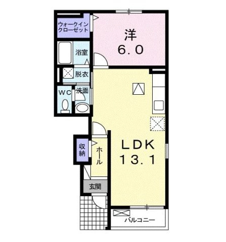 プリムローズＢの間取り