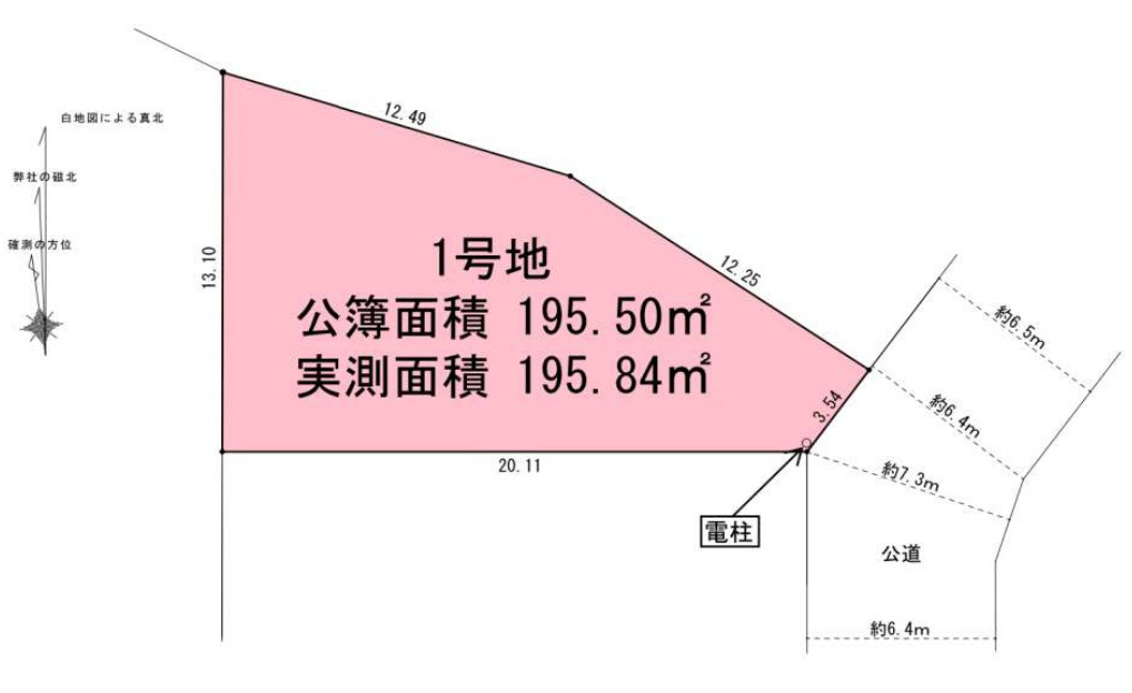泉区緑園3丁目 土地 6080万円の土地図