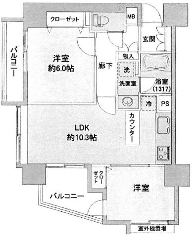 コンフォラス久米川の間取り|間取りです。