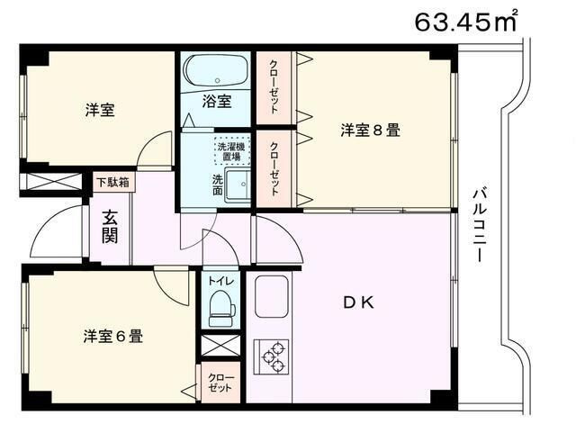 サン．フォレストの間取り|間取りです。