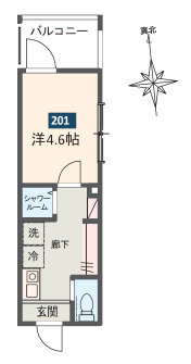 MELDIA東向島Ⅱの間取り