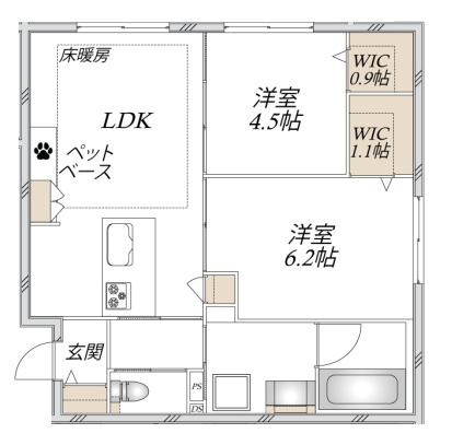 La　Maison　Mateの間取り