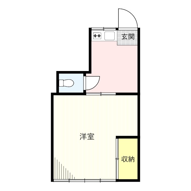 世田谷区世田谷１丁目のアパートの間取り