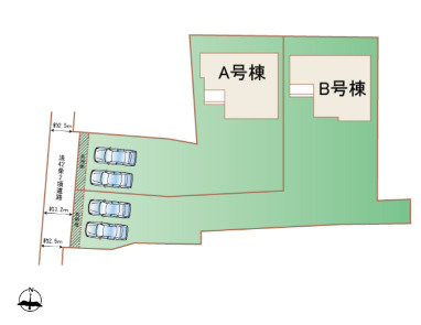 宇都宮市清住三丁目の区画図