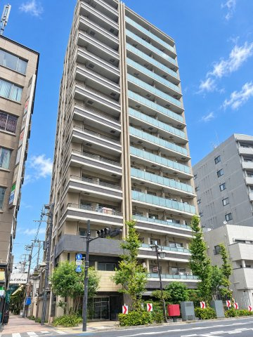 ライオンズ東京三ノ輪レジデンスの外観|鉄筋コンクリート造15階建て