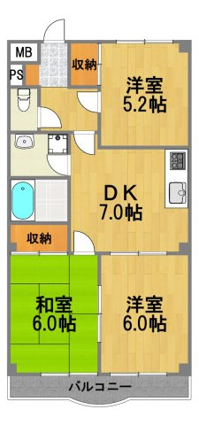 【間取り】 | クレスト近江ビル
