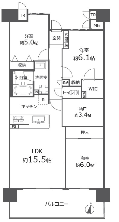 パルメーラ垂水ヒルズの間取り