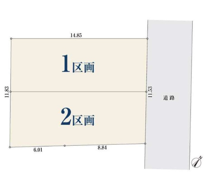 泉区中田西4丁目 土地 3280万円の土地図