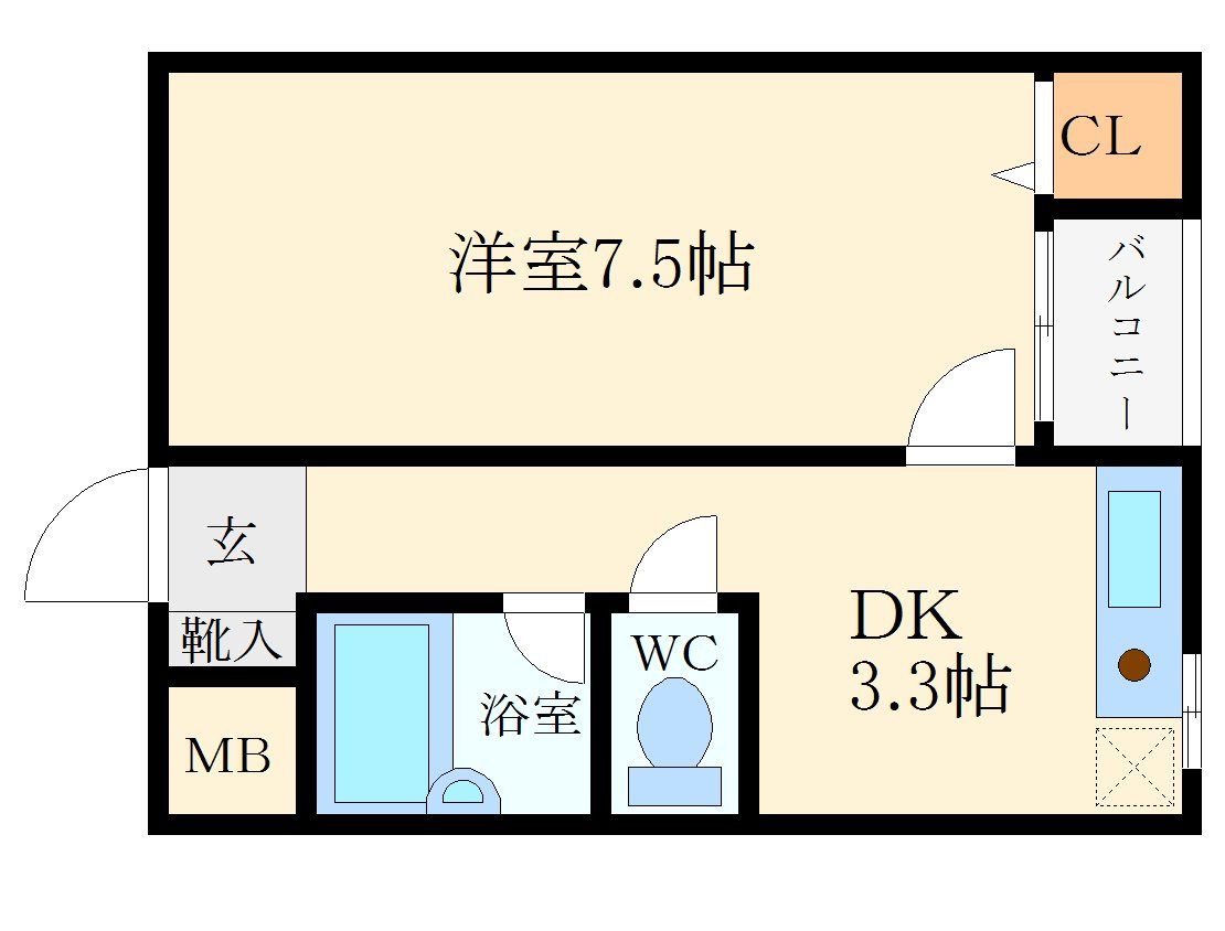 メモワール江戸堀の間取り