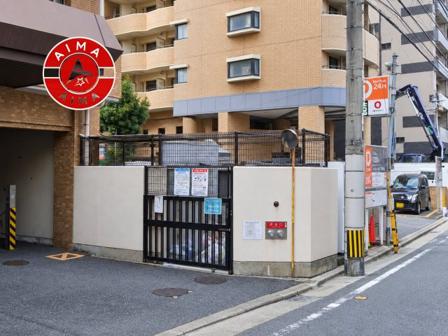 朝日プラザ博多のその他共用部分|敷地内には、ゴミ出しが可能な専用ゴミ置き場を完備。