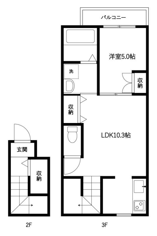 プラティーク八広の間取り