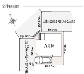 《仲介手数料半額》川越大仙波の区画図