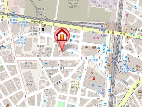 レジディア大井町の地図