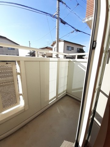 テラース平吉Ａのバルコニー|落ち着いた時間を過ごせるバルコニーです