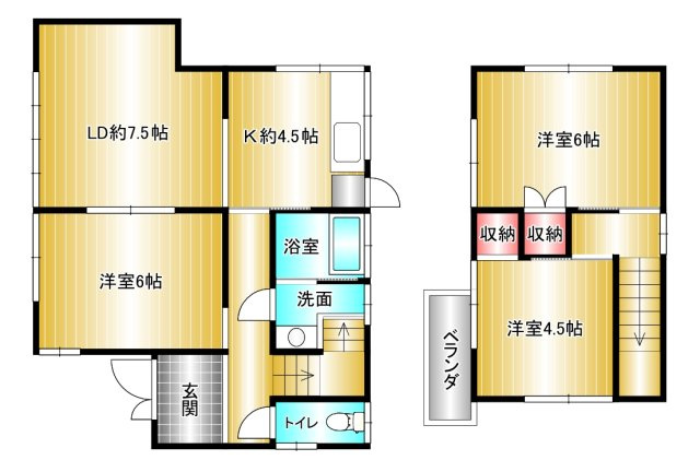 和歌山市有本の間取り
