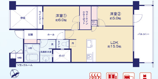 グランウェリス瀬田の間取り