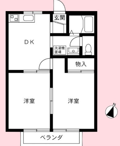 メルベーユⅡの間取り