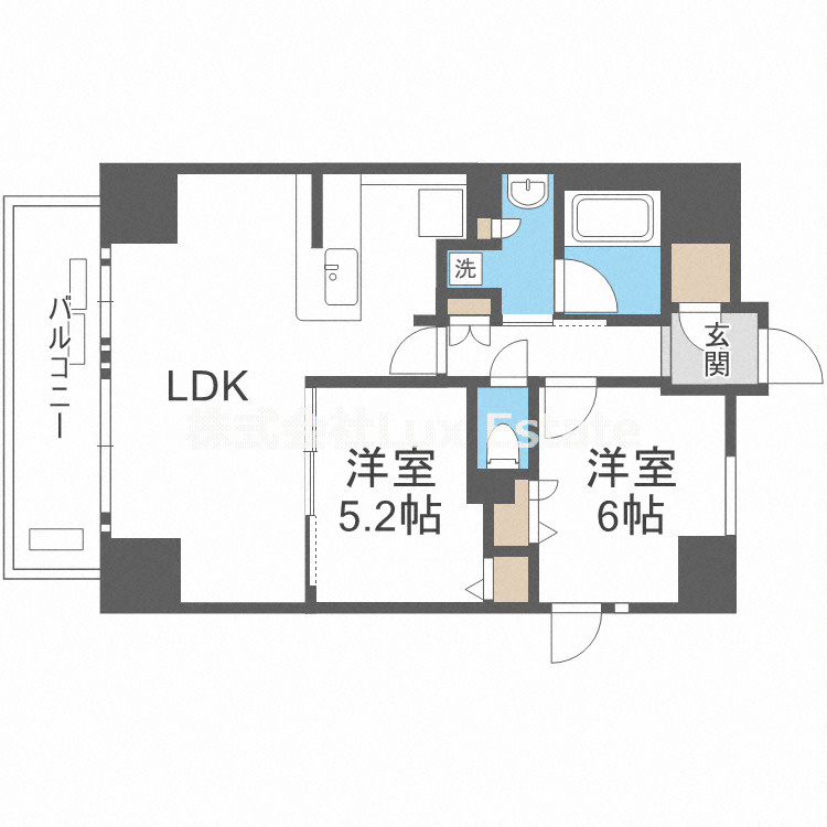 プレサンス心斎橋レヨンの間取り