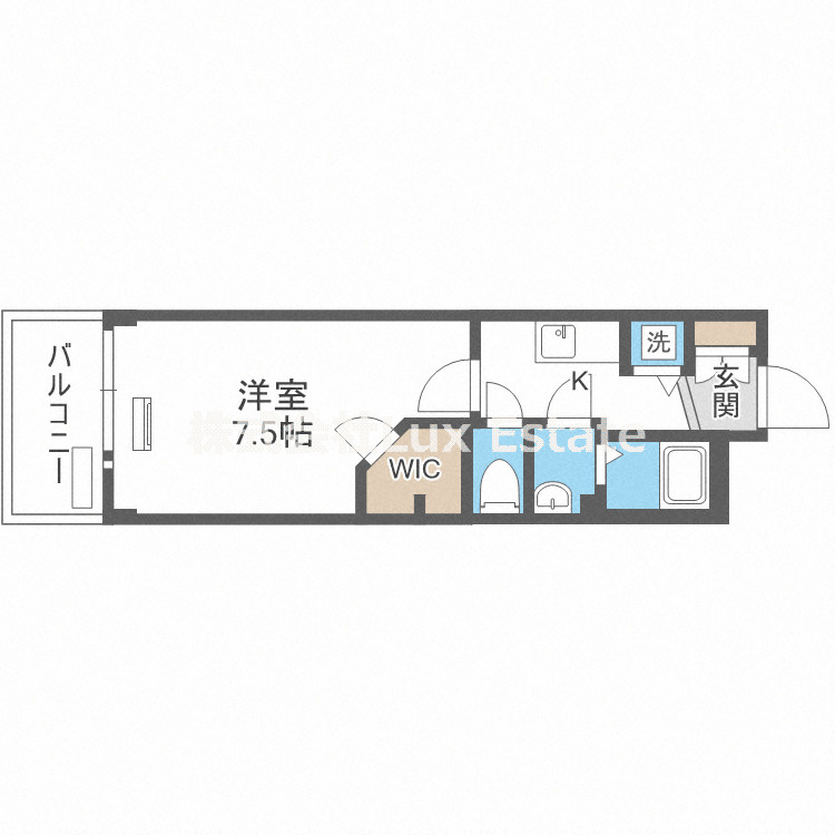 スワンズシティ心斎橋ルーノの間取り