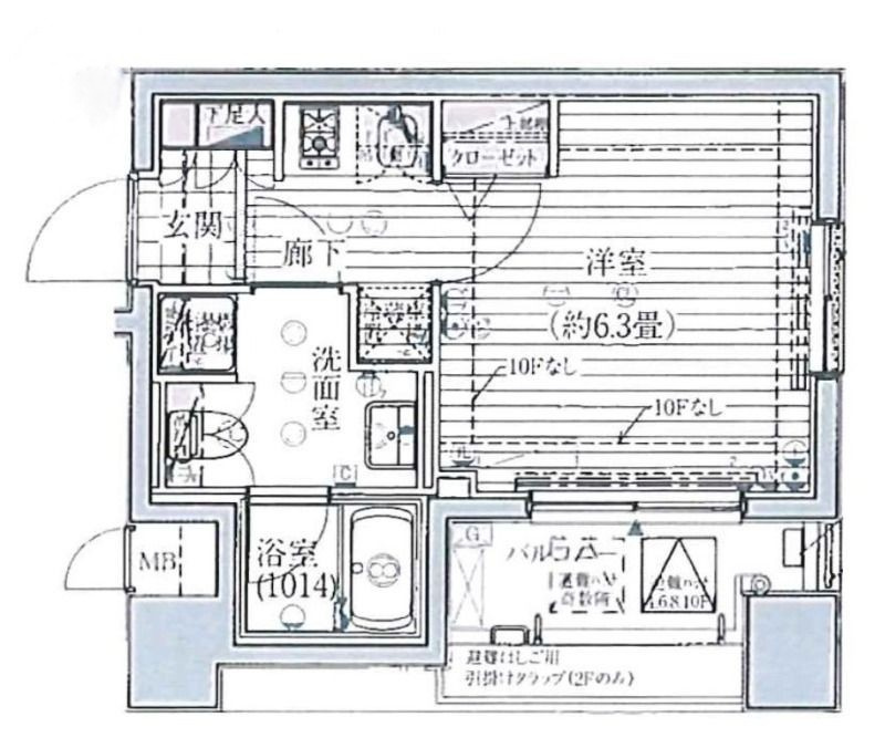 プレール・ドゥーク銀座EASTⅢの間取り|間取りです。
