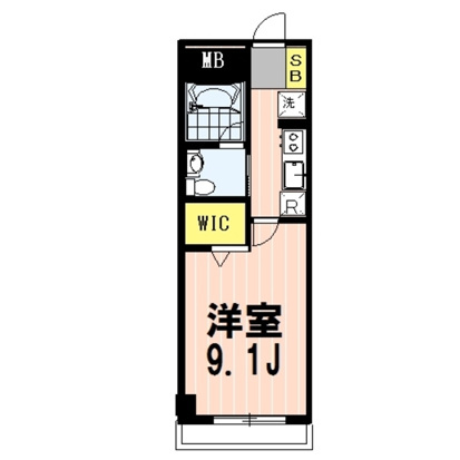 町田市能ヶ谷１丁目の賃貸マンションの間取り